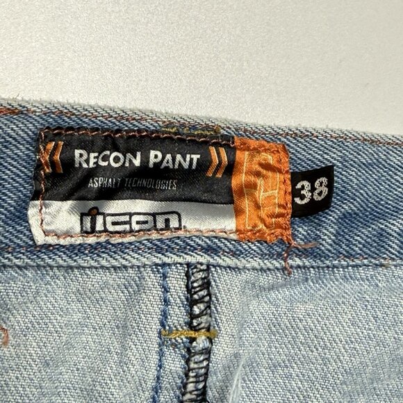 Icon Recon Jeans Mens 38 (37x32) Denim Motorcycle Biker Pant - Picture 12 of 16